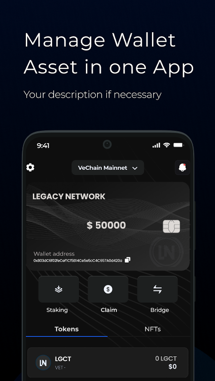 Legacy Wallet Captura de tela 0