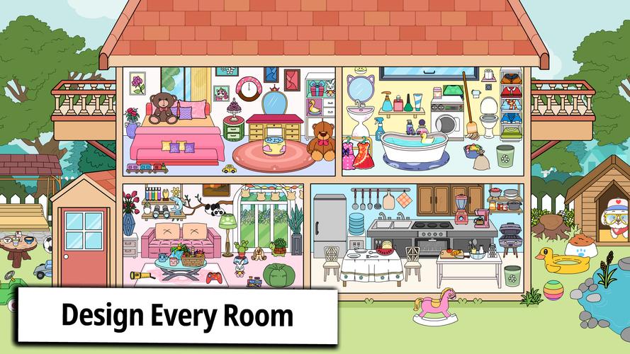 Tizi Home Room Decoration Game Ảnh chụp màn hình 0