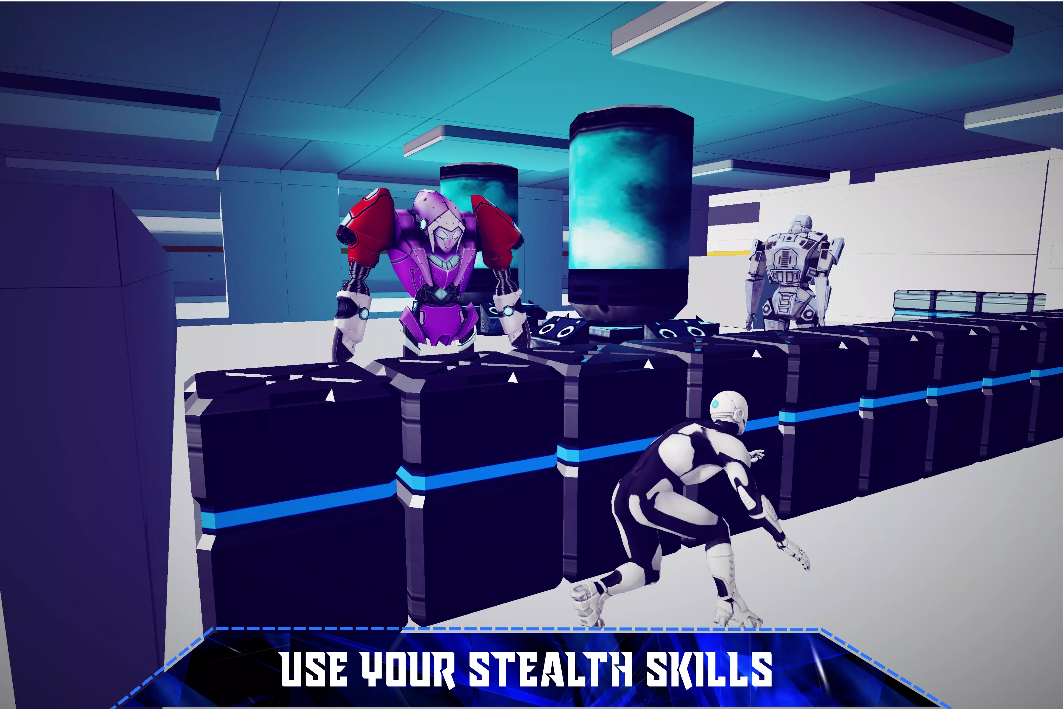 Escape Robot Facility: 3D Cosmic Galaxy Captura de tela 1