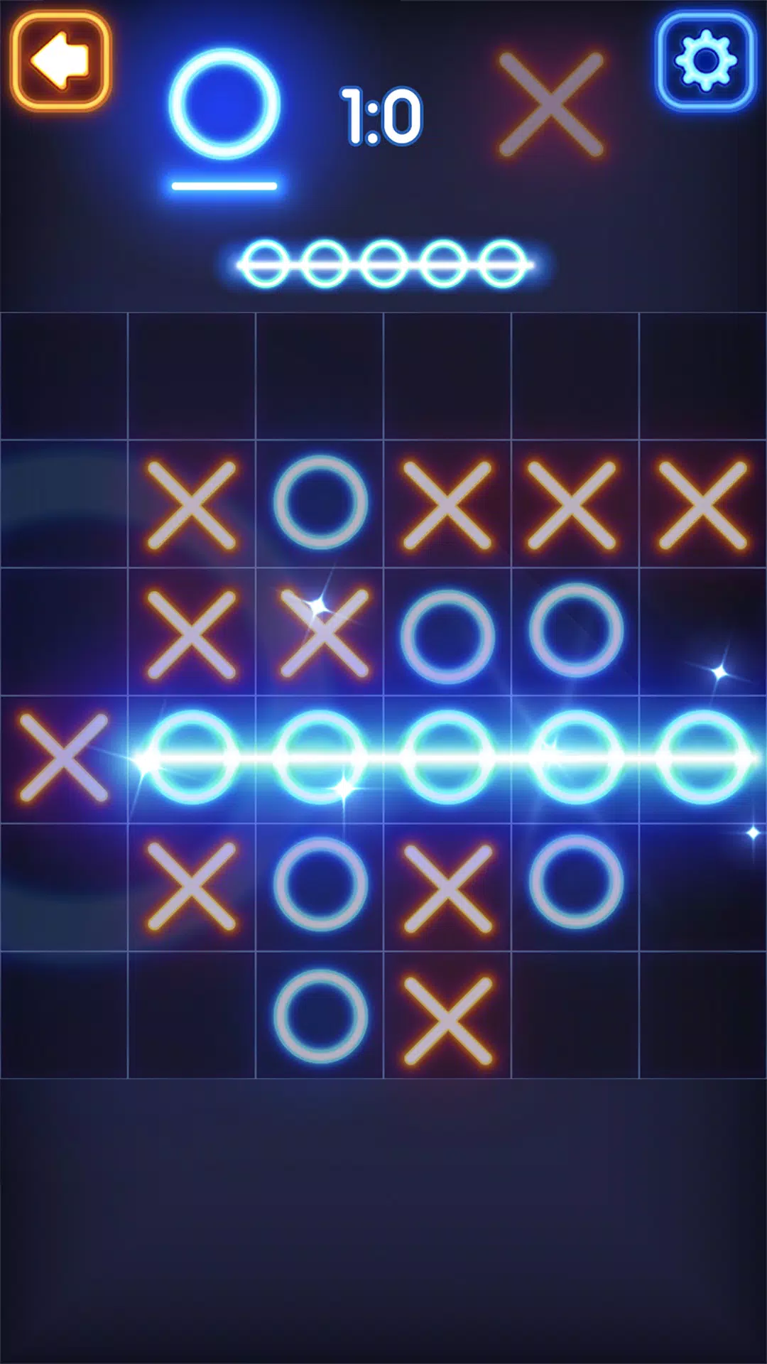 Tic Tac Toe Glow: 둘이서 하는 게임 스크린샷 3