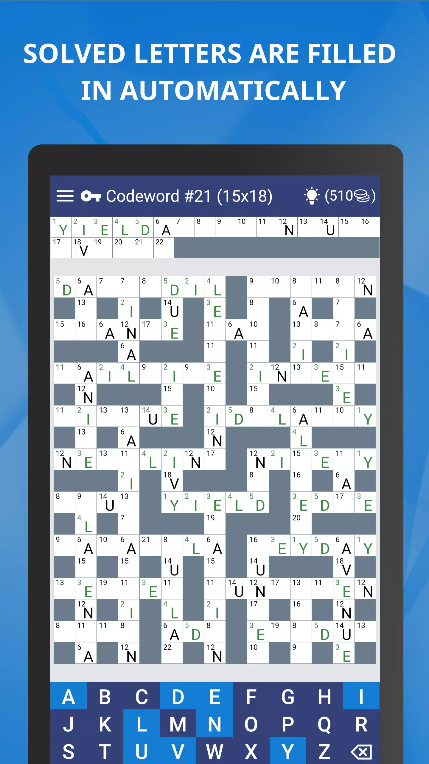 Keywords — Codeword Puzzle應用截圖第3張