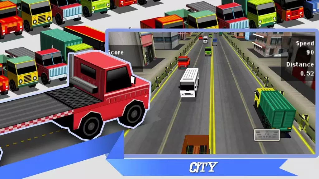 Truck Traffic Racing3D Tangkapan skrin 2