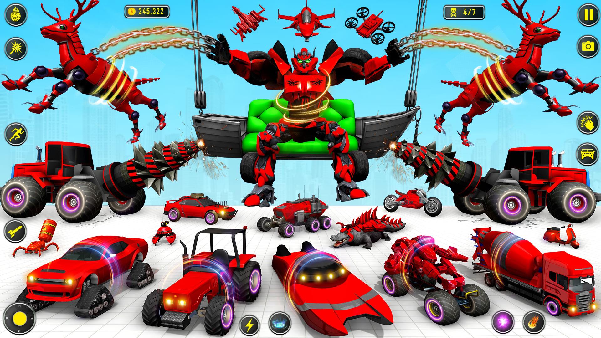 Deer Robot Car Game-Robot Game Screenshot 1