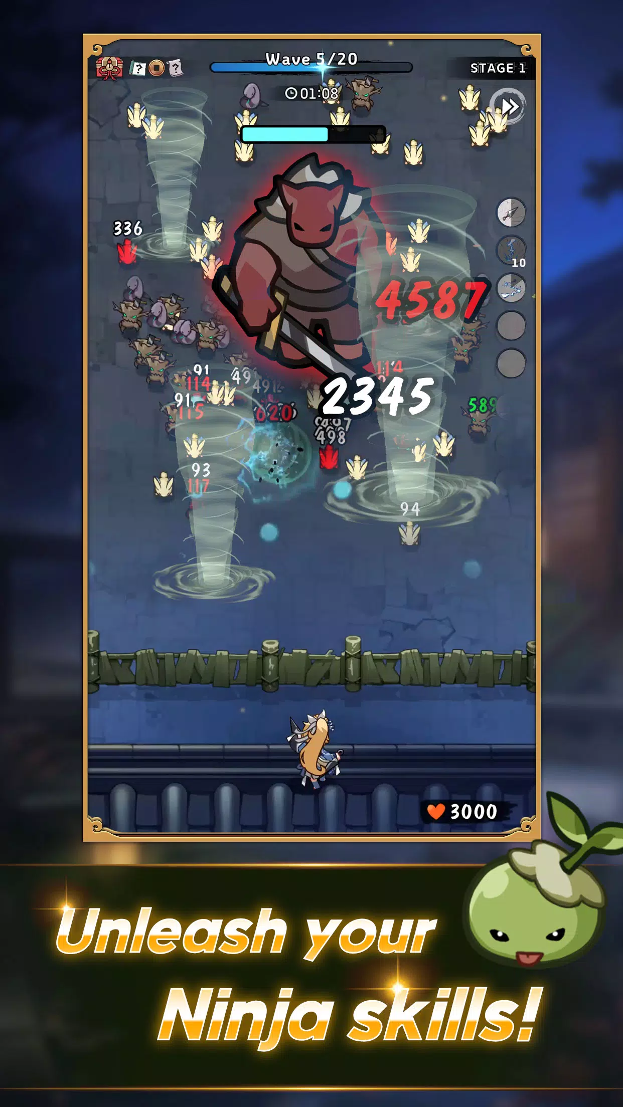 Ninja Defenders : Cat Shinobi Скриншот 1