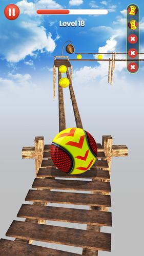 Rolling Sky: Balance Ball Game स्क्रीनशॉट 0