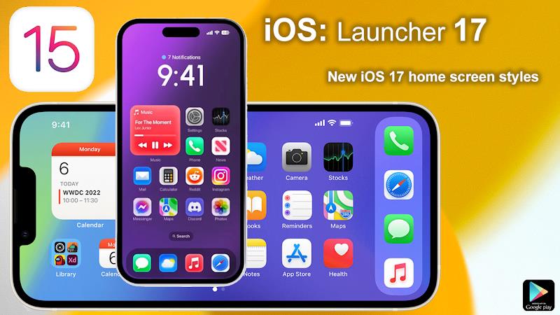 Theme For iPhone 15 iOS 17 New ภาพหน้าจอ 1