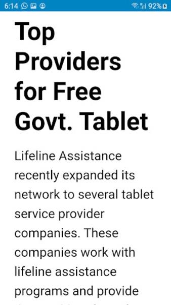 Free Government Tablets应用截图第1张