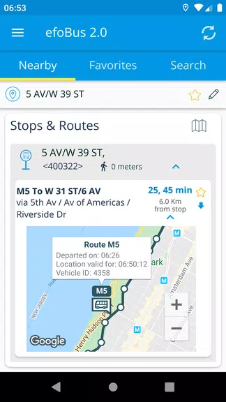 efoBus 2.0 - Transit on time Screenshot 1