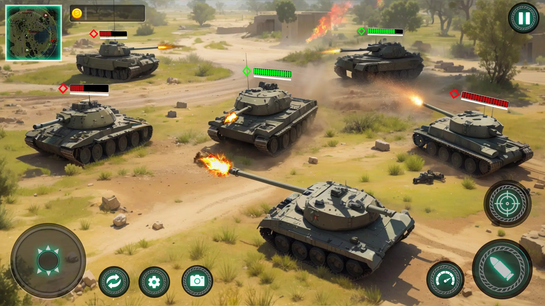 Military Tank War Machine Sim Tangkapan skrin 0