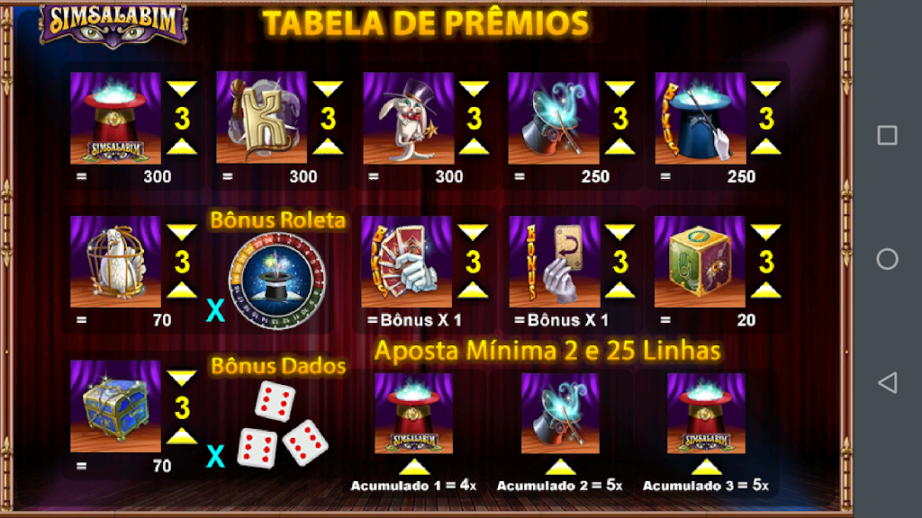 Schermata Simsalabim Caça Níquel Slot 1