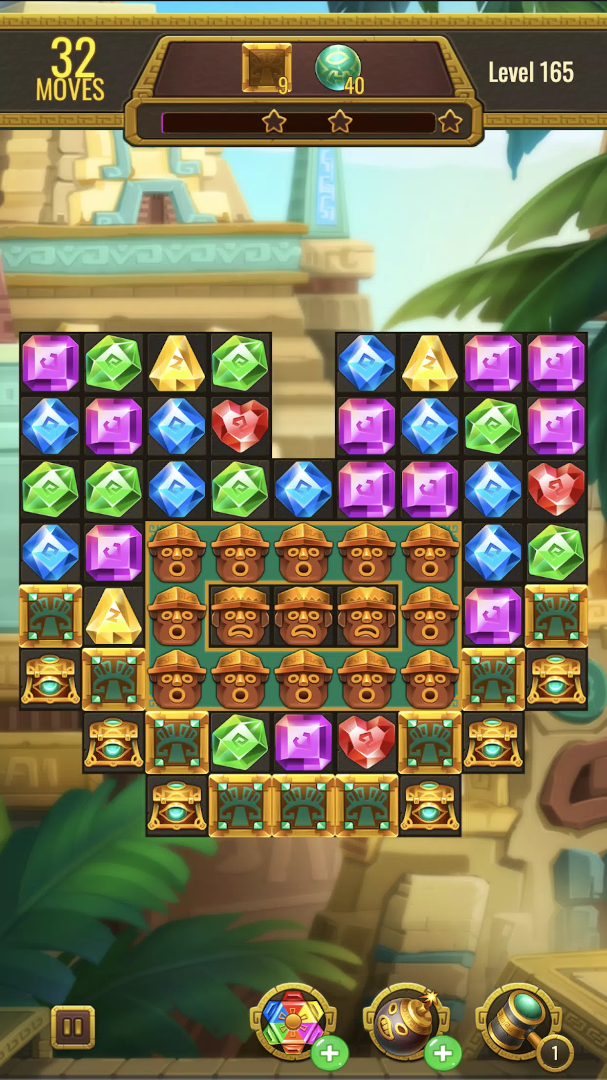 Schermata Jewels Maya Quest: Gem Match 3 2