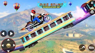 Bike Stunt 3D Simulator Games Скриншот 0