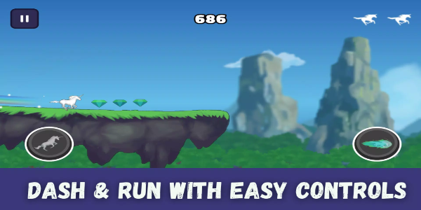 Unicorn Dash : Horse Attack Schermafbeelding 1