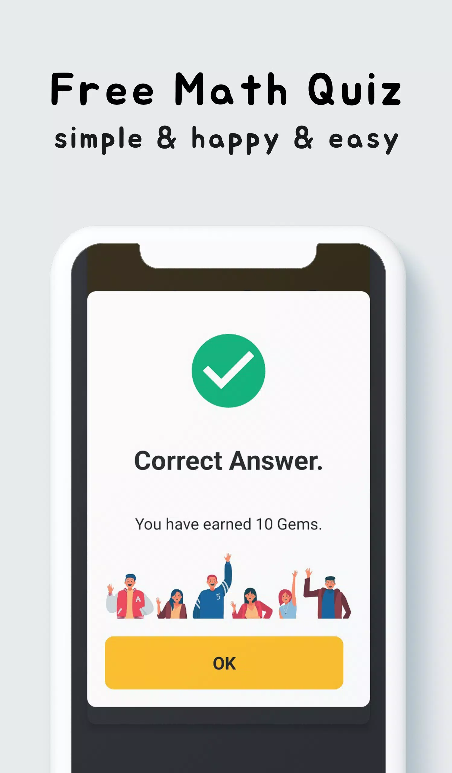 Gems Math Quiz - Plus Screenshot 1