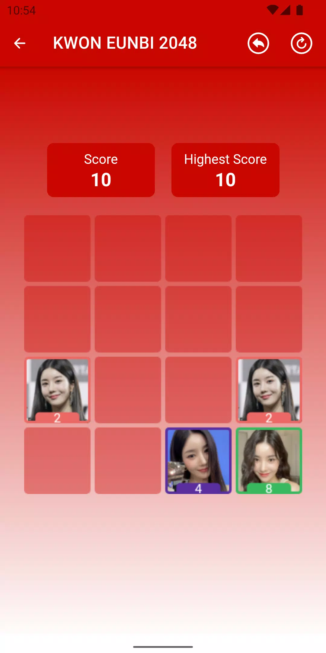 KWON EUNBI 2048 Game 스크린샷 2