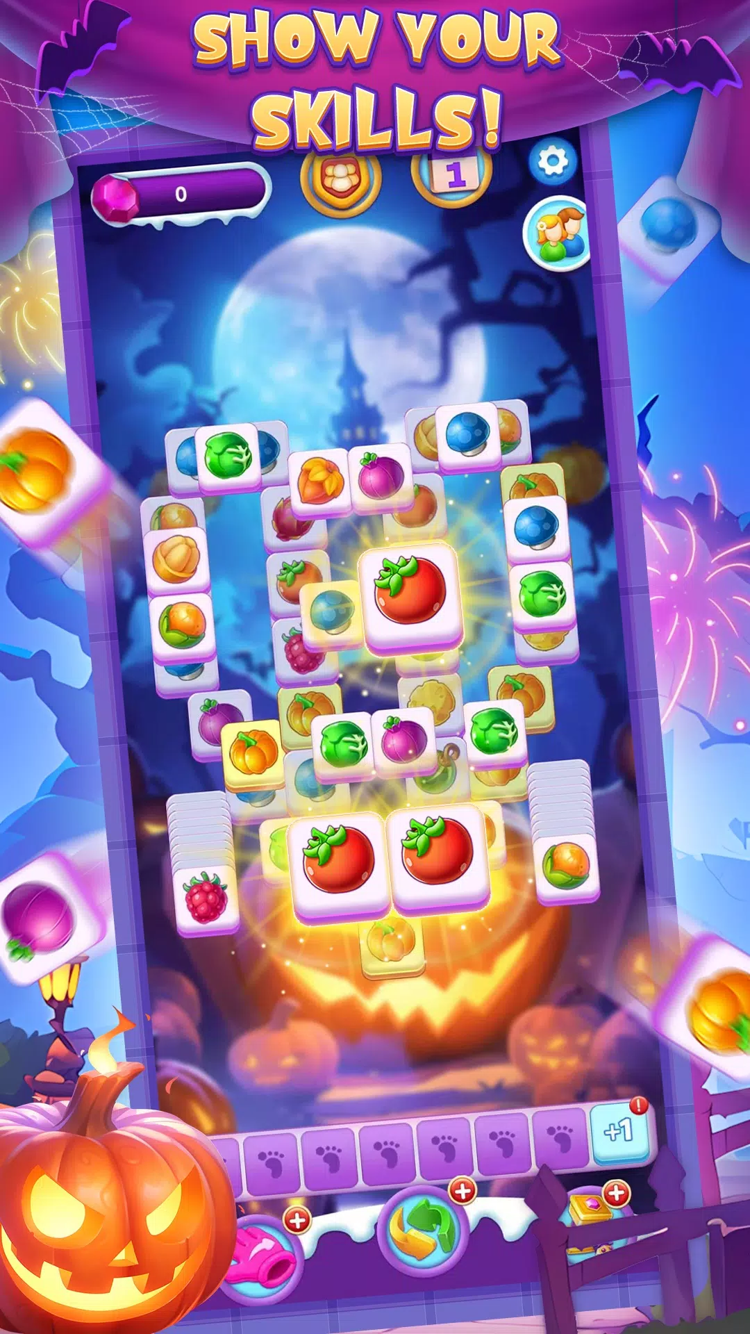 Halloween Fruit Crush Ekran Görüntüsü 1