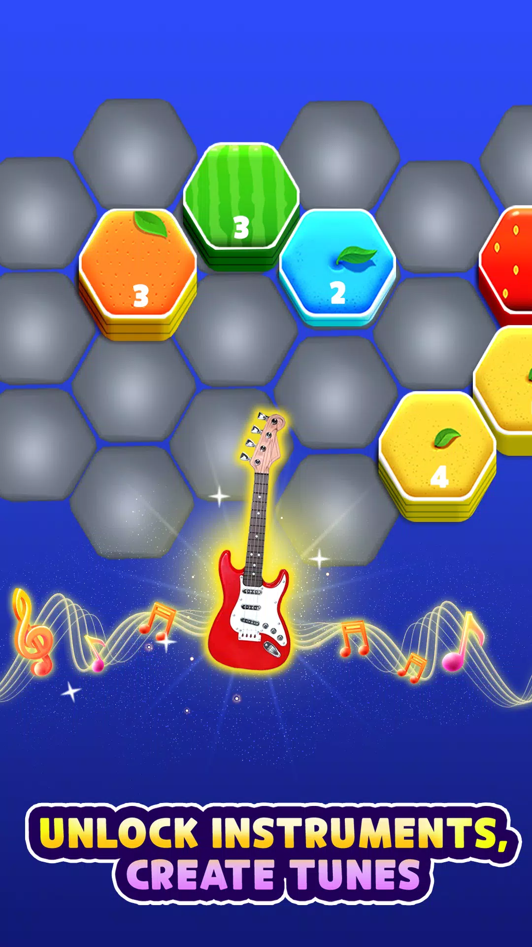 Hexa Music - Color Puzzle স্ক্রিনশট 1