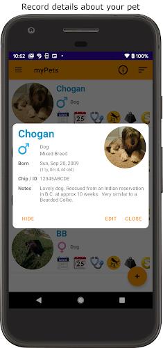 myPets - Pet Manager স্ক্রিনশট 1