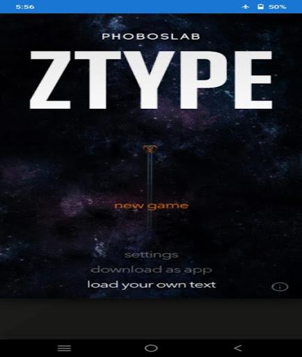 ZTypeTypingGame ဖန်သားပြင်ဓာတ်ပုံ 0