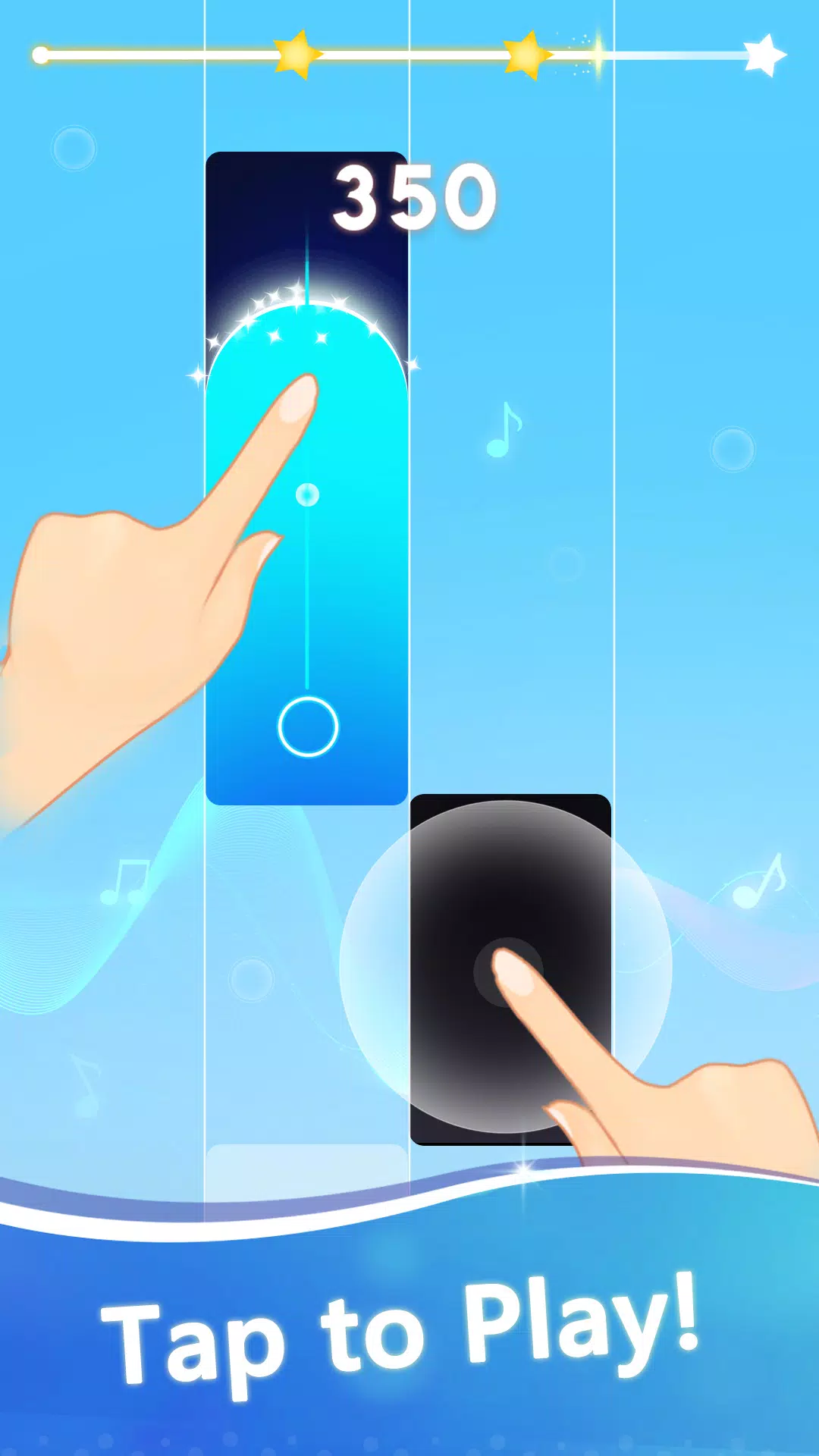 Pop Tiles - Music Piano ภาพหน้าจอ 0