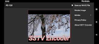 SSTV Encoder Capture d'écran 1