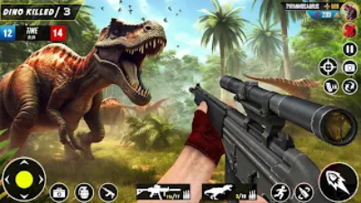 Wild Dinosaur Hunting Games 3D Zrzut ekranu 1