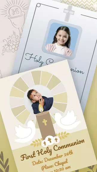 First Communion Invitations スクリーンショット 2