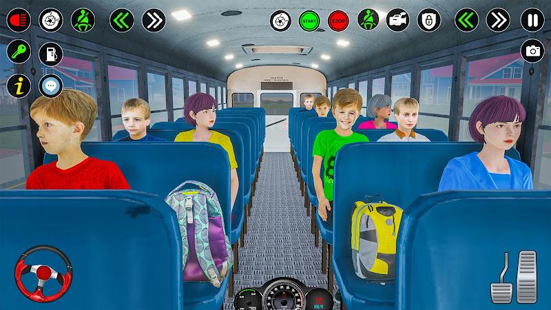 School Bus Driving Games 3D Capture d'écran 2