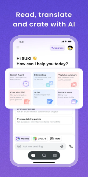 Monica Chatbot AI Assistant Screenshot 2