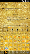 SMS Messages GlitterGold Glass Screenshot 3