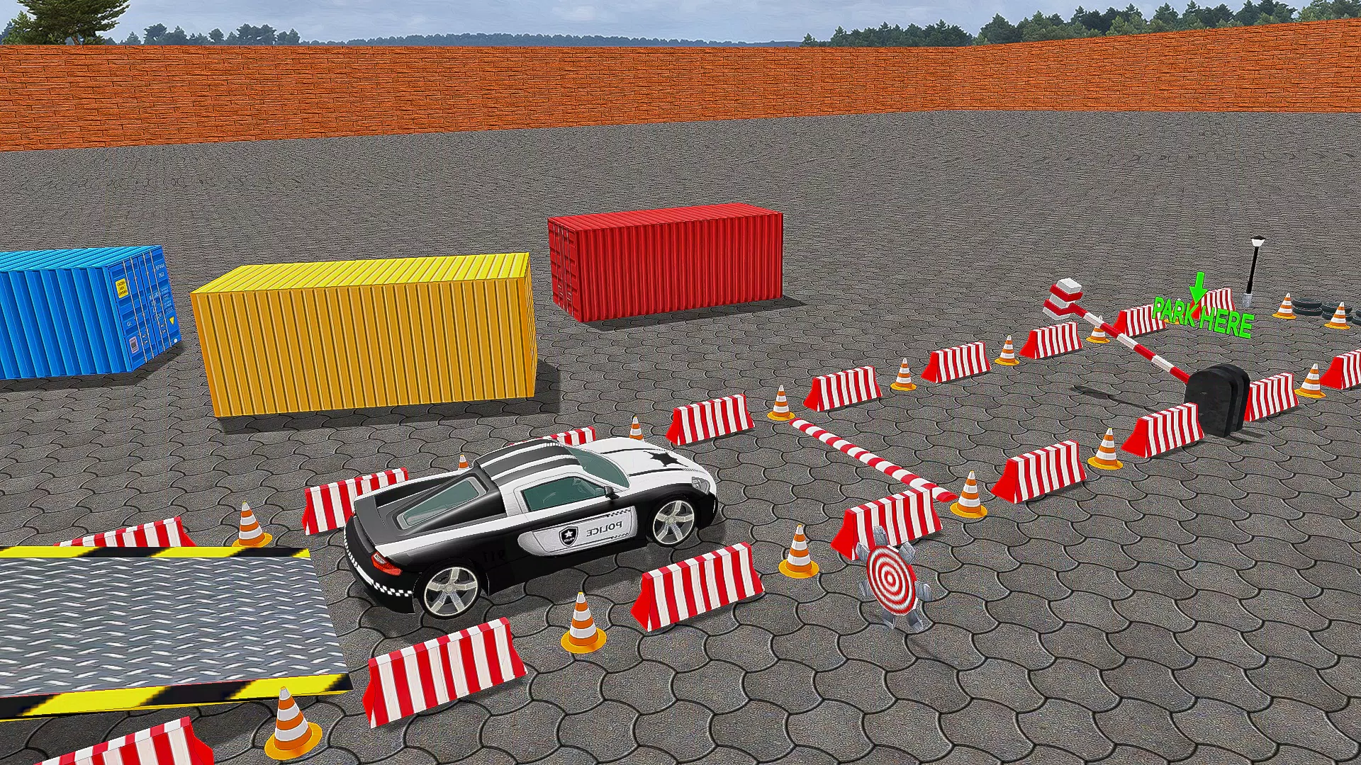 Police Car Parking Car Game 3D Screenshot 2