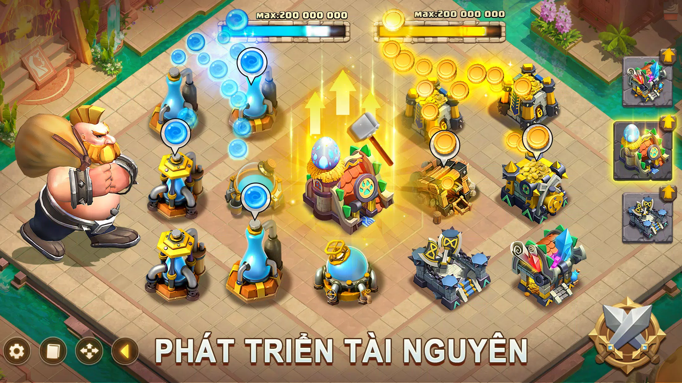 CastleClash:Quyết Chiến-Gamota Captura de tela 1
