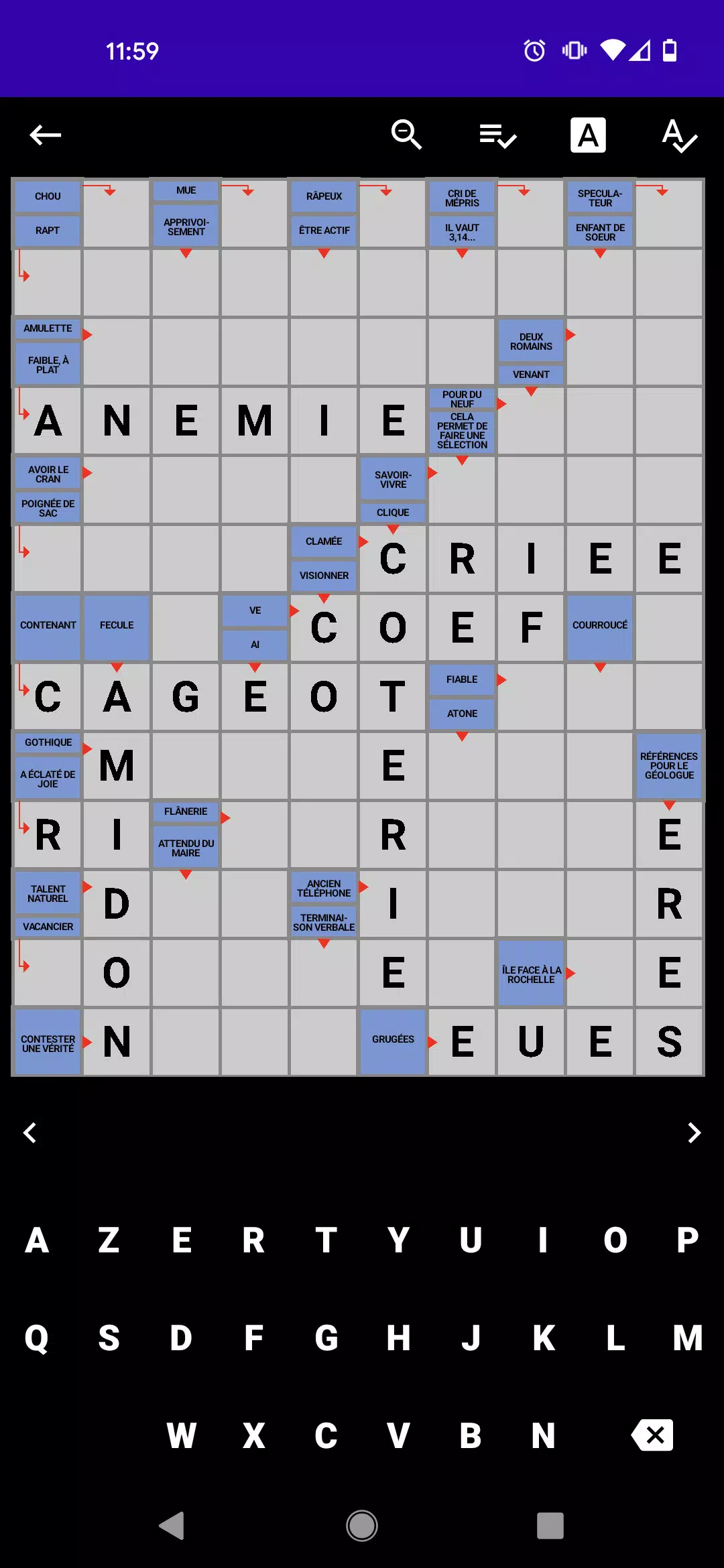Mots Fléchés Français 스크린샷 0