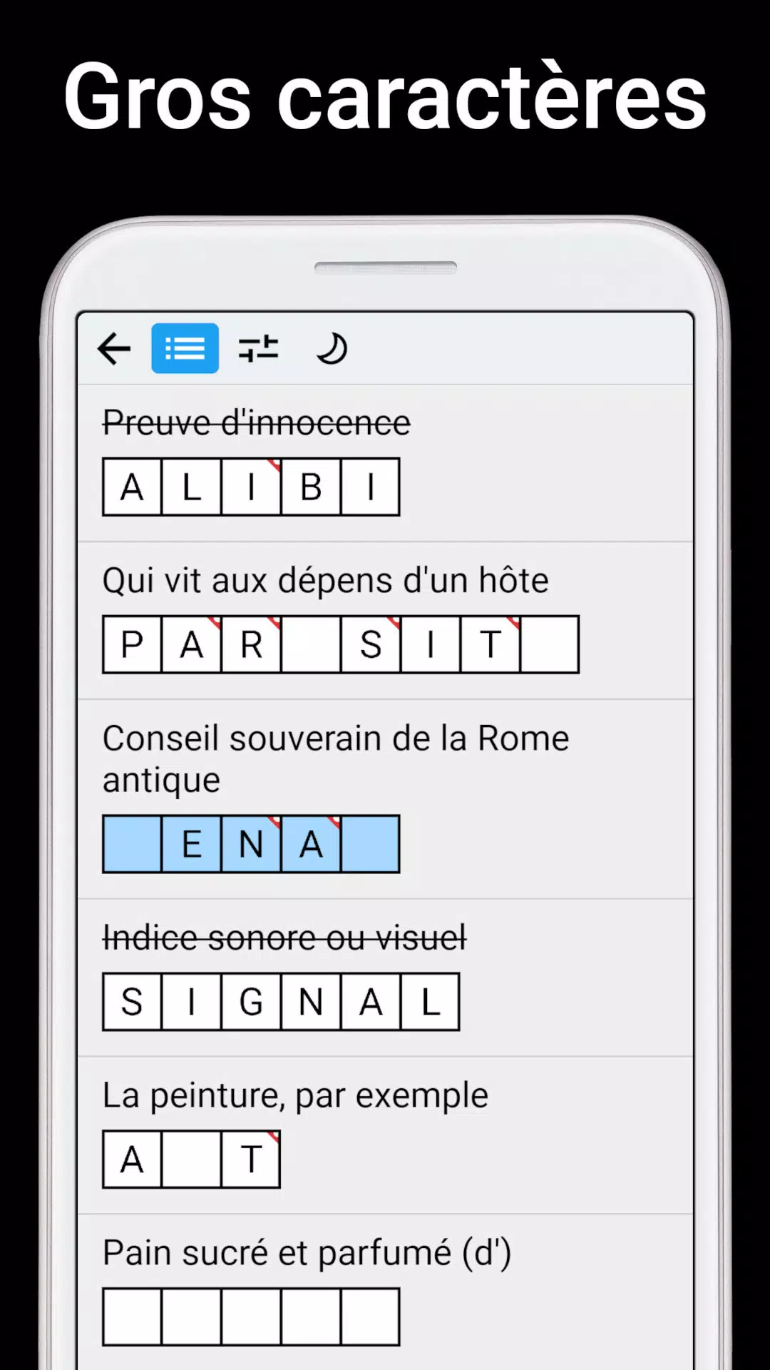 Mots Fléchés应用截图第3张