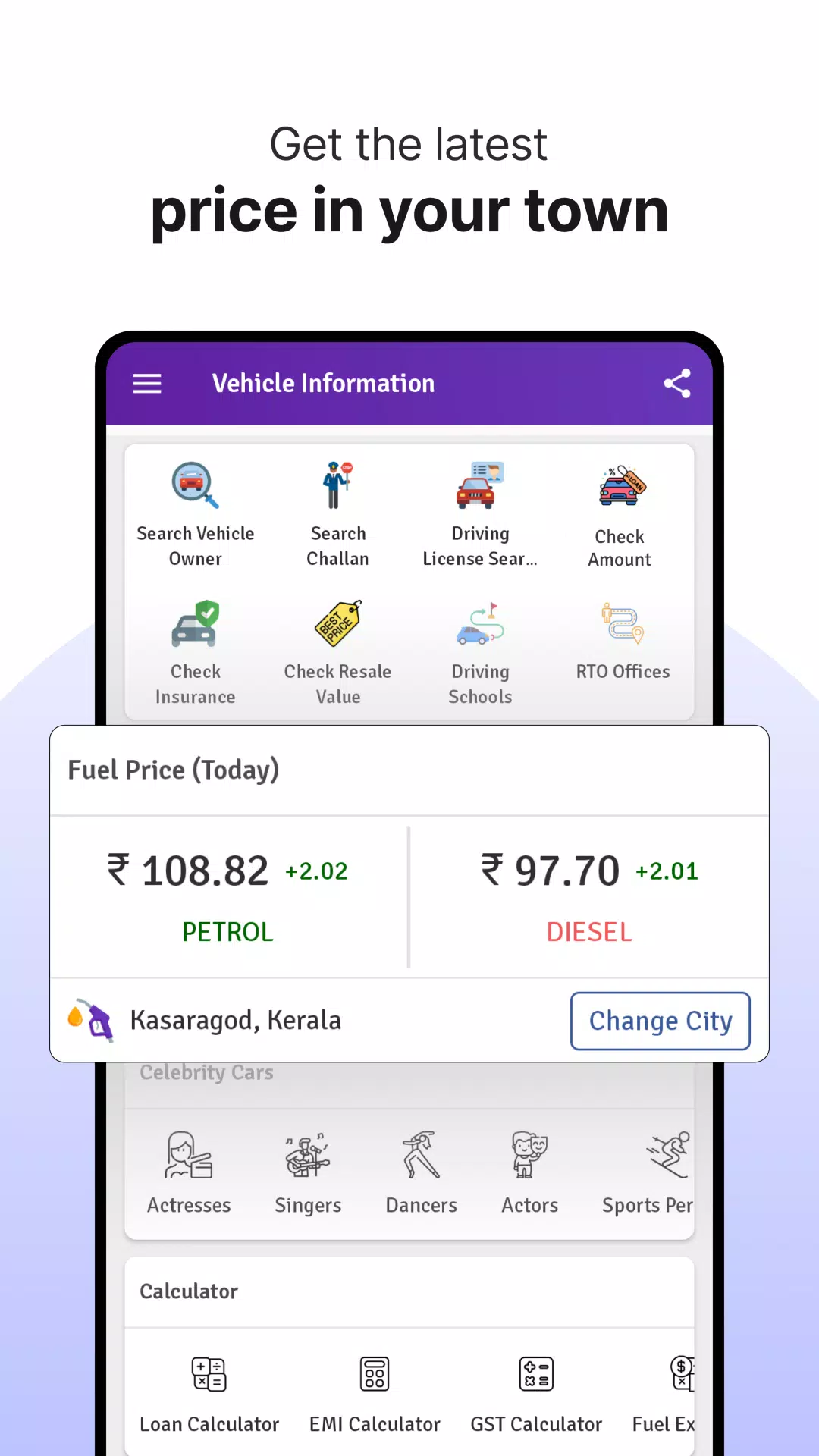 Schermata RTO Vehicle Info App, Challan 0