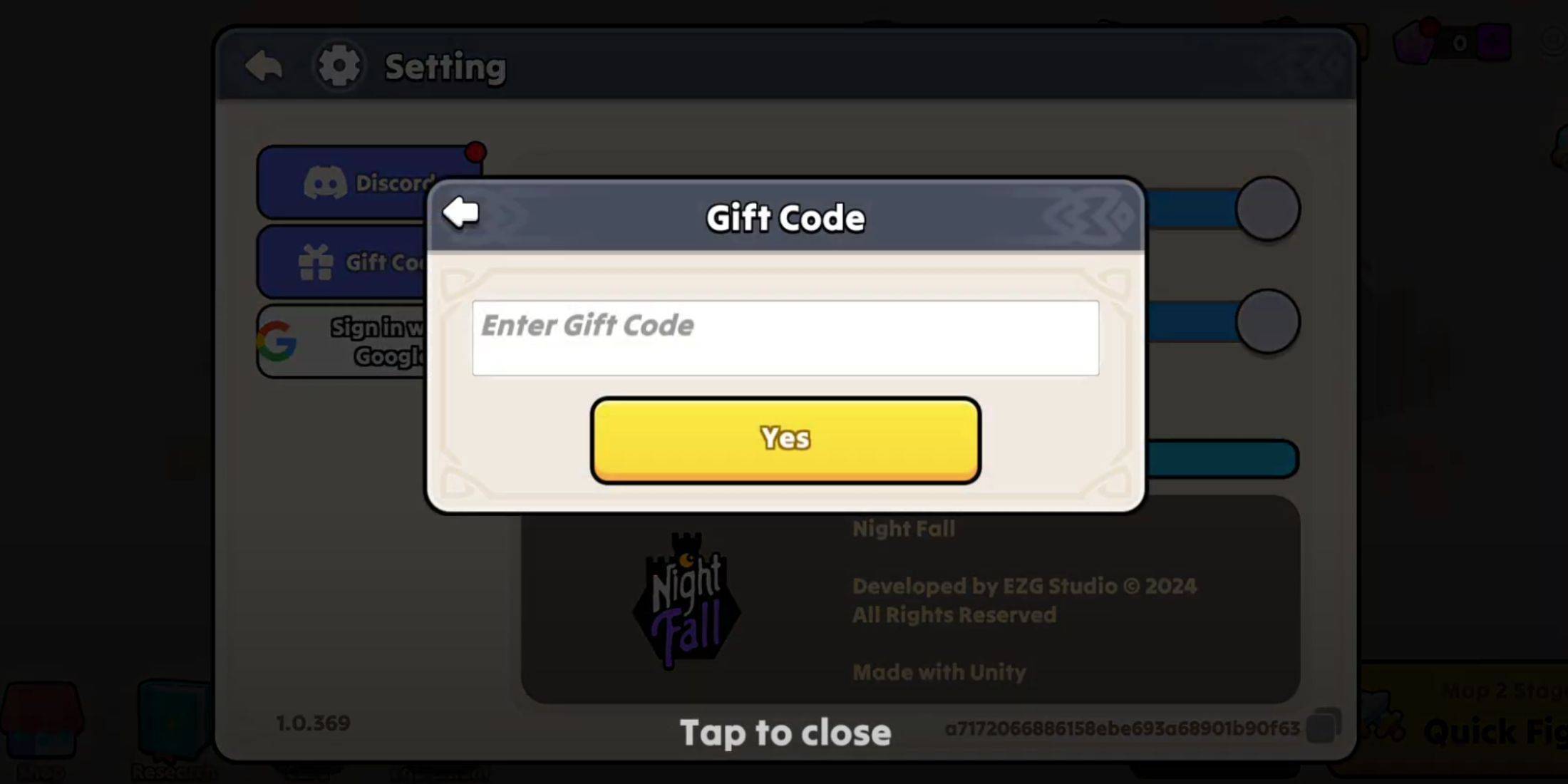 Image: Redeeming a code