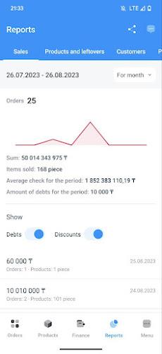 Account goods and sales Capture d'écran 1