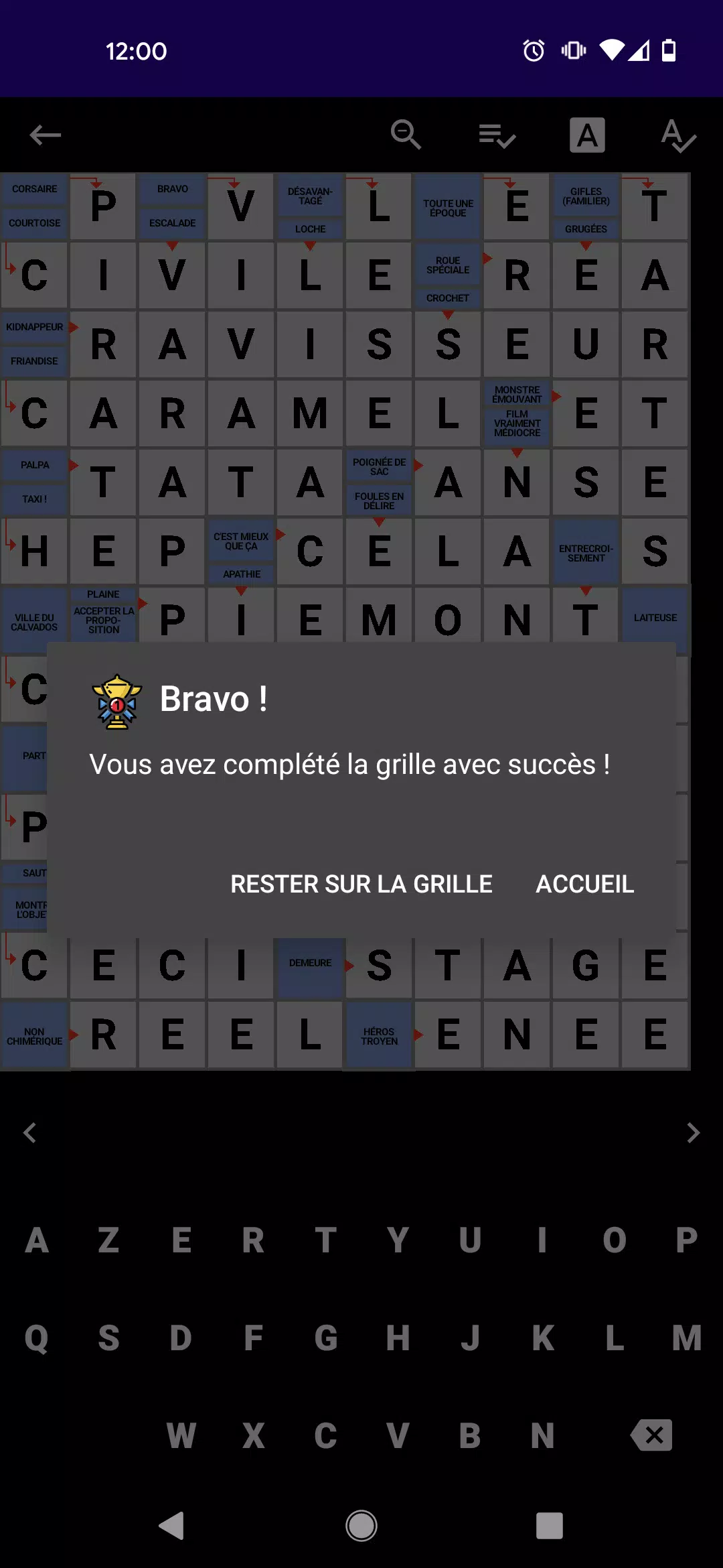 Mots Fléchés Français 스크린샷 2