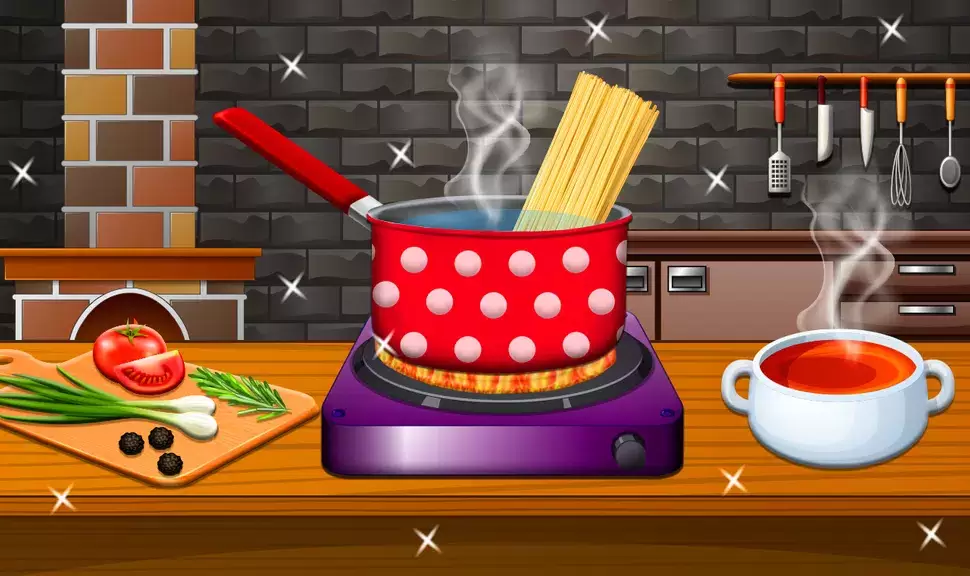 Schermata Crispy Noodles Cooking Game 0