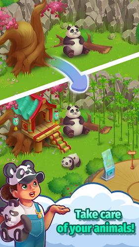 Schermata Wild Merge: Animal Puzzle Game 2