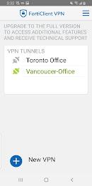 FortiClient VPN Captura de pantalla 1