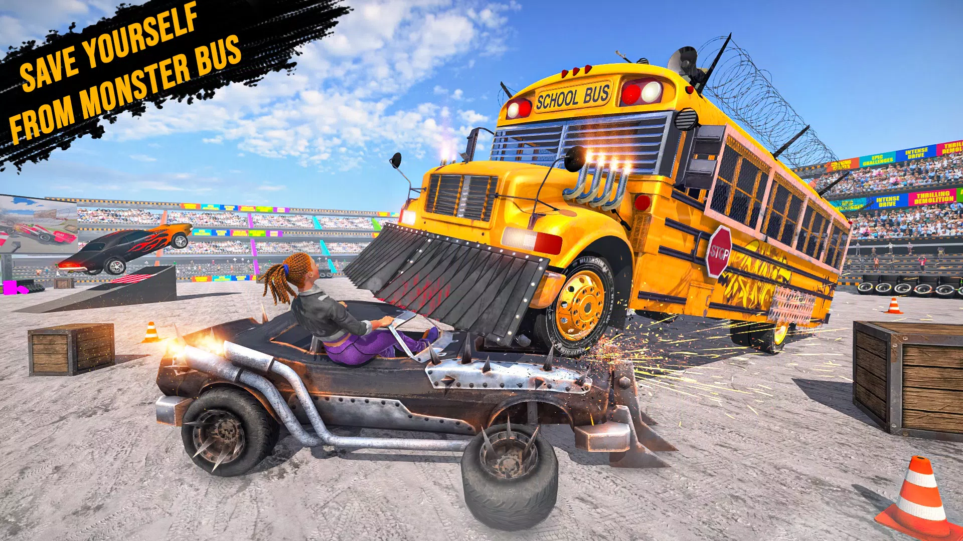 Monster Bus Derby Destruction應用截圖第1張