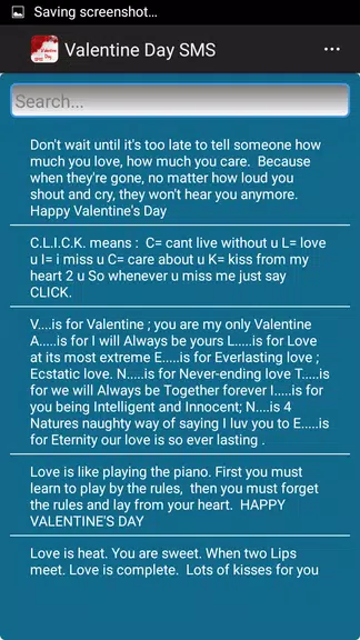 Valentine Day SMS Ekran Görüntüsü 2