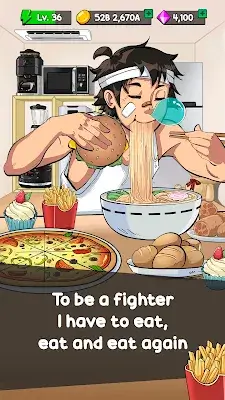 Food Fighter Clicker Games Schermafbeelding 0