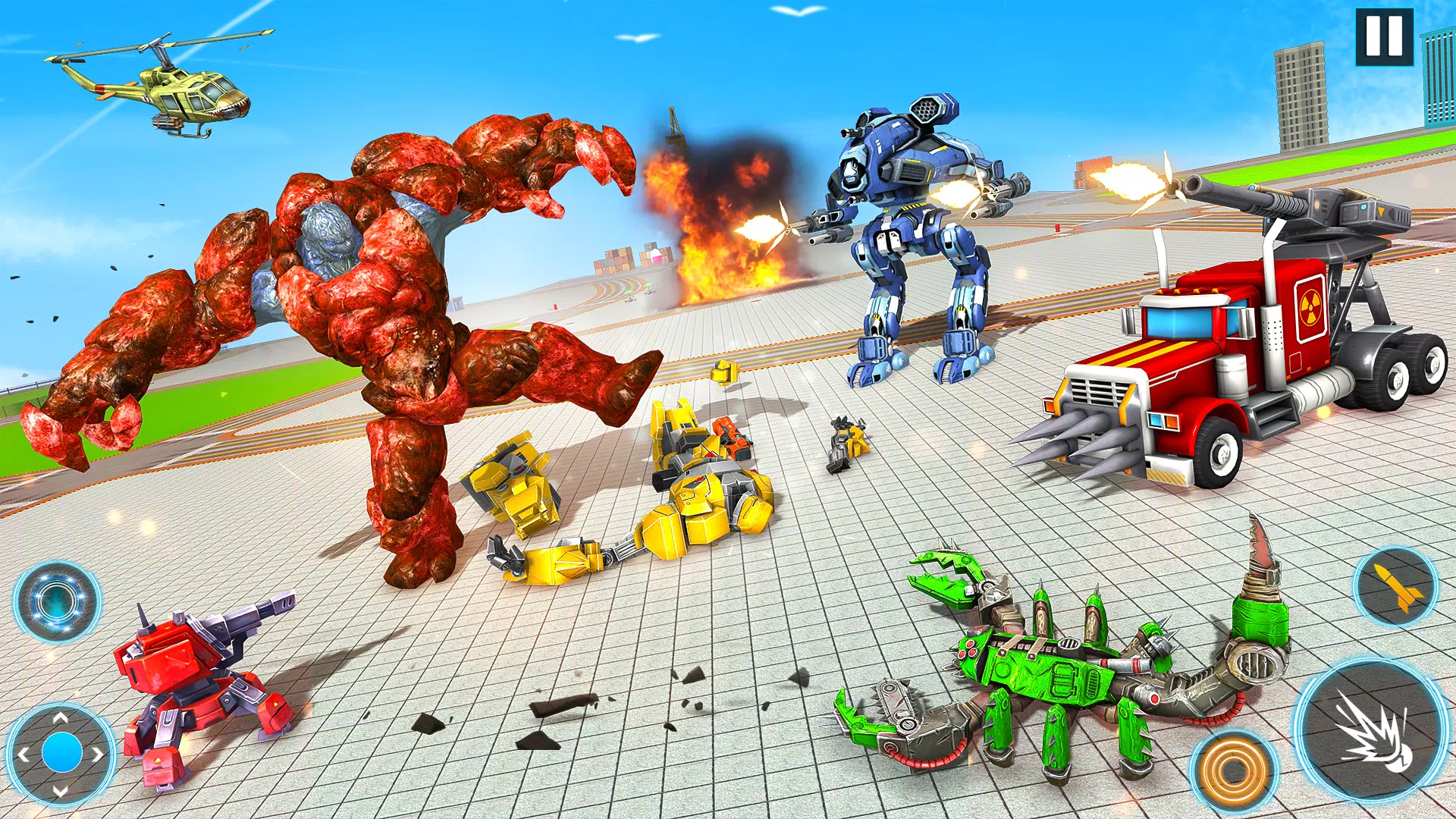 Snake Robot Game - Stone Robot Screenshot 2