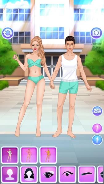 Schermata College Girl & Boy Makeover 0