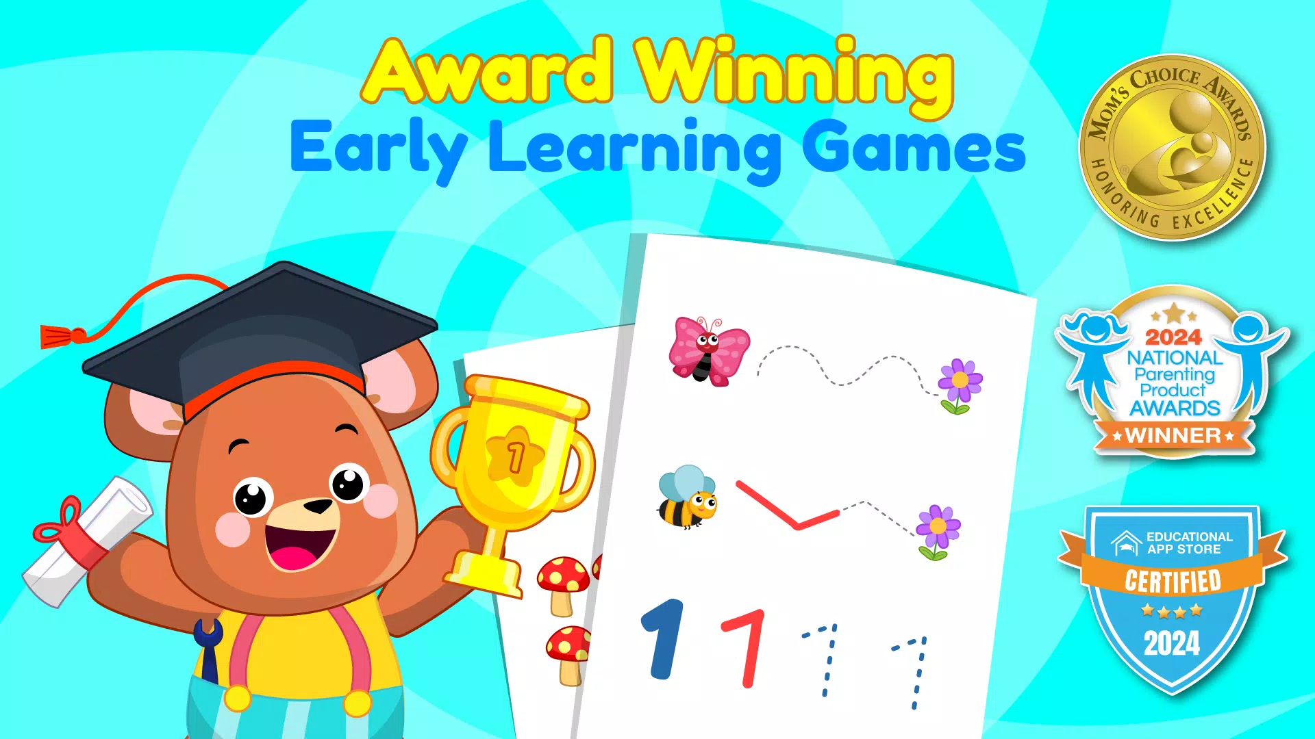 ElePant Kids Learning Games 2+ Ảnh chụp màn hình 0