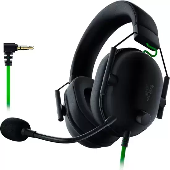 Razer - Blackshark v2 x Wired Gaming Headset para sa PC, PS5, PS4, Switch, Xbox X | S, at Xbox One - Black