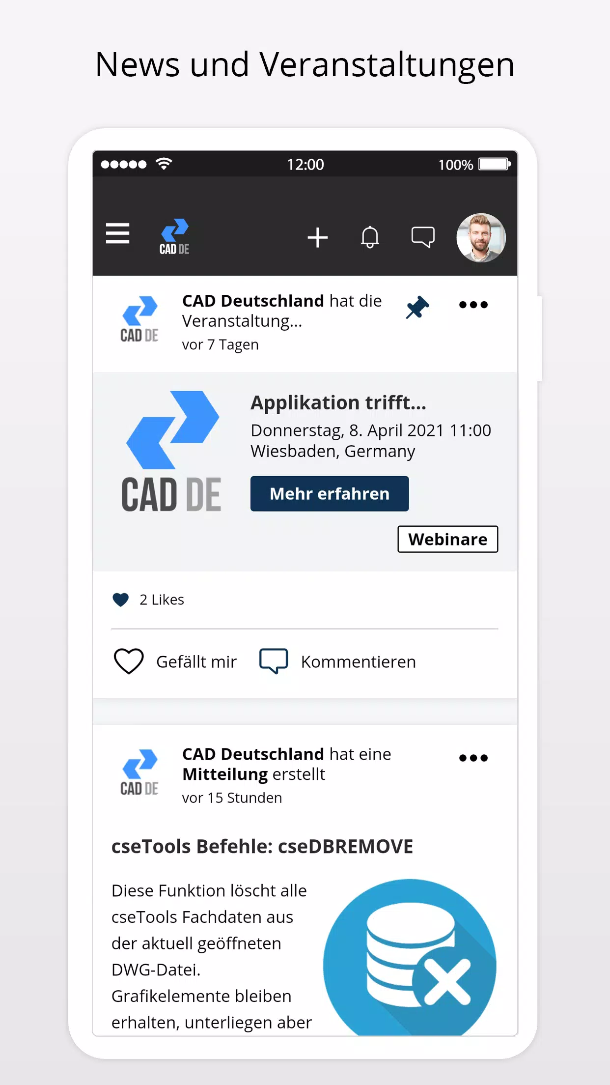 CAD DEUTSCHLAND - BricsCAD Community स्क्रीनशॉट 0