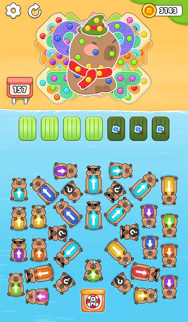 Capybara Mania: Jam Escape Ảnh chụp màn hình 2